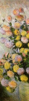 Claude Oscar Monet : Vase of Dahlias